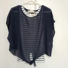 as know as ネイビー ストライプ 新品