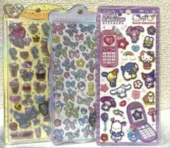 【正規品】シールセット3枚　ボンボンドロップ・うるちゅる・平成はっぴーフォン