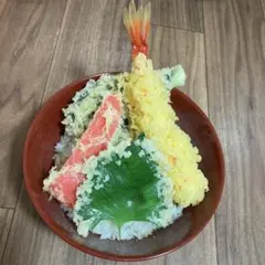 食品サンプル 天丼 実物大ディスプレイ