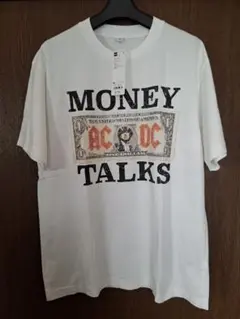 【新品】GU AC/DC ウォッシュドグラフィックTシャツ サイズM