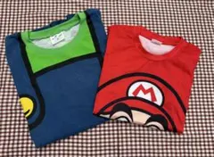 USJ限定 スーパーマリオ ルイージ Tシャツ 2枚セット