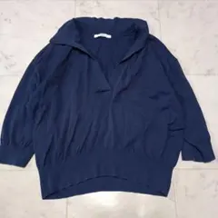 JOURNAL STANDARD relume ニット　七分袖　襟付きニット