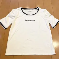 【1回のみ着用】MIIA ライン入りロゴTシャツのサムネイル