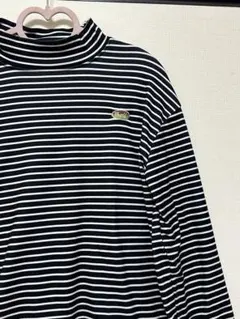 ストライプ柄❤︎タートルネック長袖トップス❤︎XLですが女性の私が少し大きいぐらい