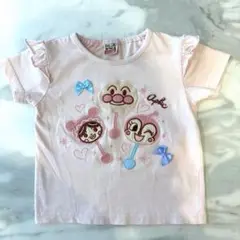【美品】アンパンマン Tシャツ 90サイズ 薄いピンク