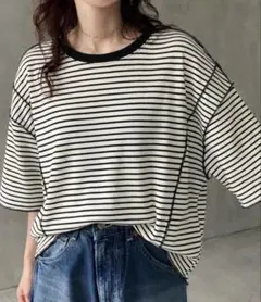 ⭐︎新品⭐︎FRIFUL レディース ボーダー Tシャツ 半袖　Mサイズ