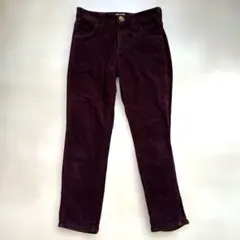 スキニーパンツ コーデュロイ ワインレッド ボルドー