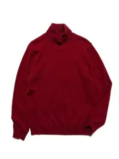【 カシミヤ100％ 】 ユニクロ タートルネック ニット ボルドー L
