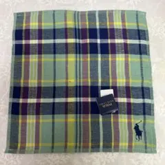 ☆Polo Ralph Lauren☆ハンドタオル　裏ガーゼ　新品　グリーン系②