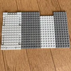 LEGO ブロックプレート 4枚セット グレー