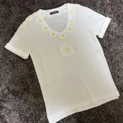 【未使用】Dolce&amp;Gabbana ドルガバ フレンチスリーブ カットソー 白 未使用】Dolce&Gabbana ドルガバ フレンチスリーブ カットソー 白