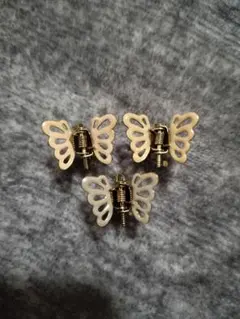 蝶デザイン ヘアピン 3個セット