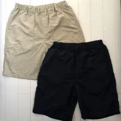UNIQLO 撥水ナイロンショートパンツ 160 2枚セット