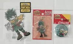 ステッカー　アクリルチャーム　缶バッジ 緑谷出久B-SIDE LABELヒロアカ