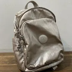 キプリング Kipling DELIA MINI シャンパンゴールドミニリュック
