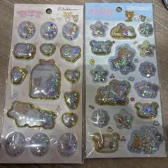 リラックマ　キラッとぷくぷくエアーシール　2枚セット