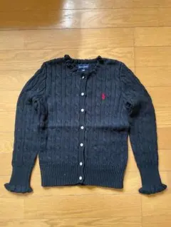 価格変更【KIDSシリーズ】RALRH LAUREN綿カーディガンBLK140