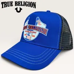 True religion トゥルーレリジョン メッシュキャップ ブルー ロゴのサムネイル
