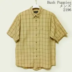 Hush Puppies メンズ 半袖シャツ チェック柄 Lサイズのサムネイル