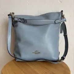 【美品】COACH コーチ ハンドバッグ ショルダーバッグ 2way ブルー