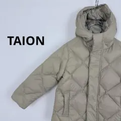 TAION タイオン CITY LINE キッズダウン 120 ベージュ フード