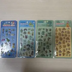 ディズニー　ぷくぷくシール　4枚セット