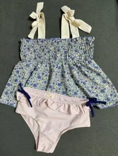 petit main 花柄セパレート水着 110 女の子