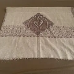 マックスマーラ　ペイズリー柄　ブラウン　手刺繍　大判ストール　 Max Mara