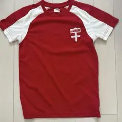 デンマークＴシャツ140cm赤/白