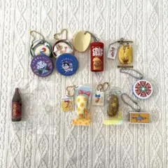 ミニチュアキーホルダー 食べ物 9個セット　ガチャガチャ