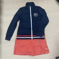 FILAgolf フィラゴルフ ネイビー赤ストライプ フルジップジャケット M