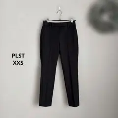 PLST スティックパンツ　コットンブレンド　ブラック　XXS⚪︎2306002
