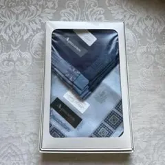 新品未使用 アクアスキュータム メンズハンカチ　 箱入り2枚