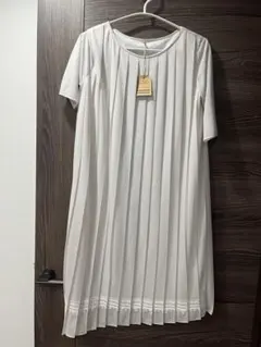 新品タグ付き◾️定価39,000円PLAINPEOPLEシフォンプリーツワンピース