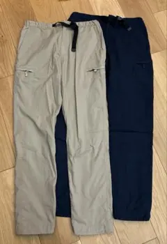 UNIQLO ワークパンツ ネイビー＆ベージュ2本セット Sサイズ