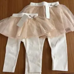 チュール付きレギンスセット 80cm 120cm 姉妹お揃い