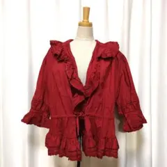 PINK HOUSE ピンクハウス ピコフリル ブラウス カーディガン リボン