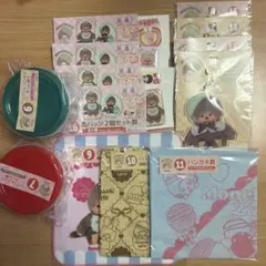 モンチッチ　エンタメくじ　ラウンドコンテナ　缶バッジ　セミコンプリートセット