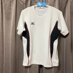 Mizuno Tシャツ Mサイズ ホワイト/ネイビー