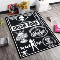 ブラックキャッツ　クリームソーダ　クロスボーン　スカル　マット