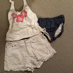 フラワープリント セパレート水着