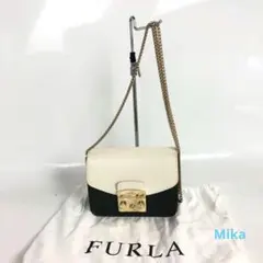 FURLA 　メトロポリス　ホワイト 中古・古着通販】FURLA (フルラ) メトロポリス ショルダーバッグ