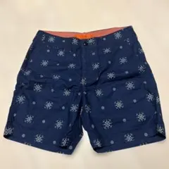 GOWEST ハーフパンツ ショートパンツ 総柄 ネイビー 30のサムネイル