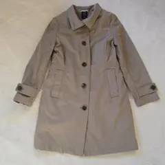 美品 ランズ・エンド ロング トレンチコート キルティング裏地 【S】撥水加工