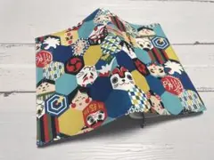 文庫本ブックカバー＊六角模様