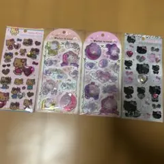 ハローキティ マイメロ　ウォーターインシール等4枚