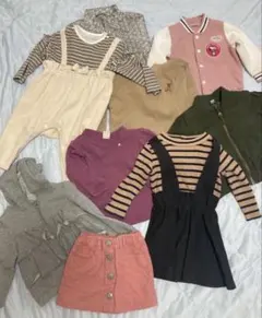 女の子80サイズ秋冬服まとめ売り✳︎アウター入り9点セット✳︎プティマインgap等
