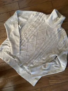 【新品】ABYTS ケーブルニットセーター 1 ベージュ