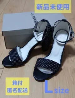 【新品未使用】JEANASIS　セパレート　サンダル　アンクル　ストラップ　 Lのサムネイル
