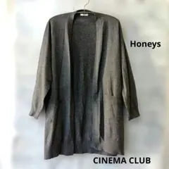 Honeys　ハニーズCINEMA CLUB グレー ロングカーディガン 長袖